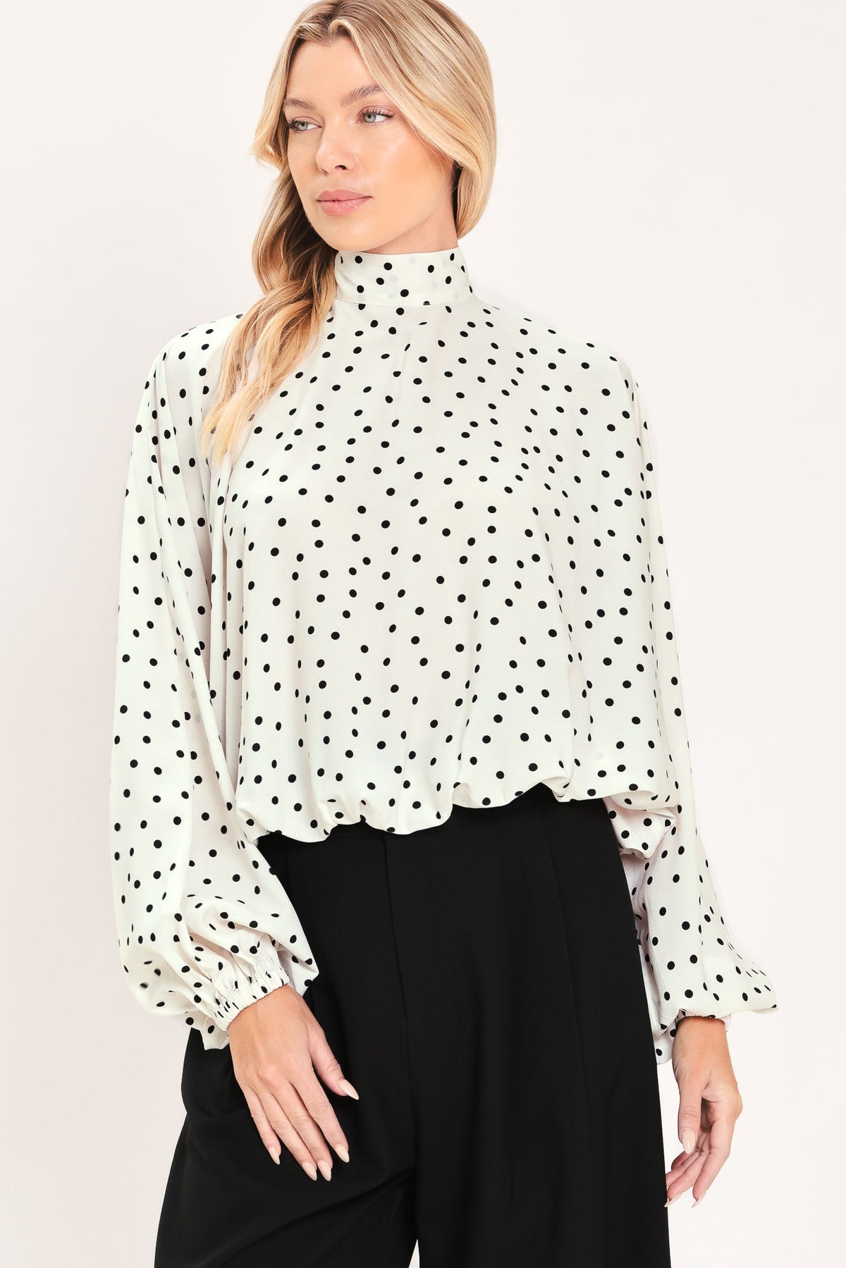 PEARL SPECKLE CHIC WOVEN TOP - Glamourous Grace