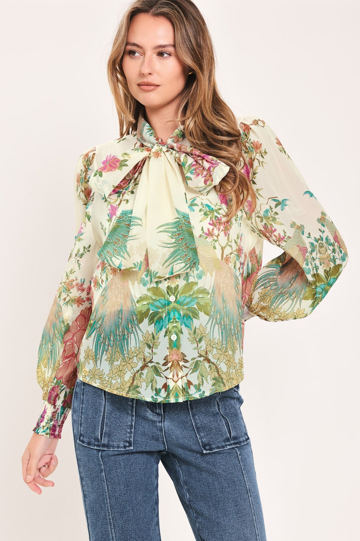 PARADISE PETAL WALTZ WOVEN TOP - Glamourous Grace
