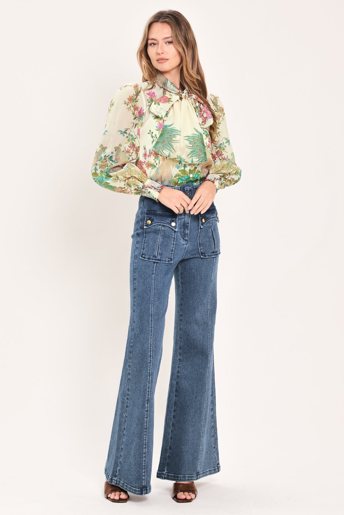 PARADISE PETAL WALTZ WOVEN TOP - Glamourous Grace