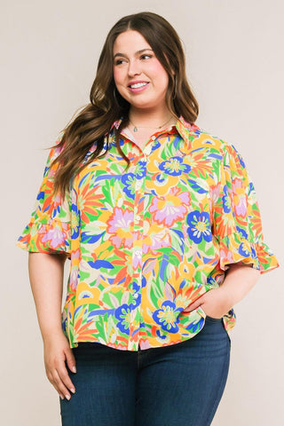 READY TO GET AWAY WOVEN TOP - Glamourous Grace