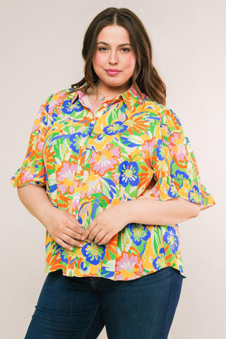 READY TO GET AWAY WOVEN TOP - Glamourous Grace