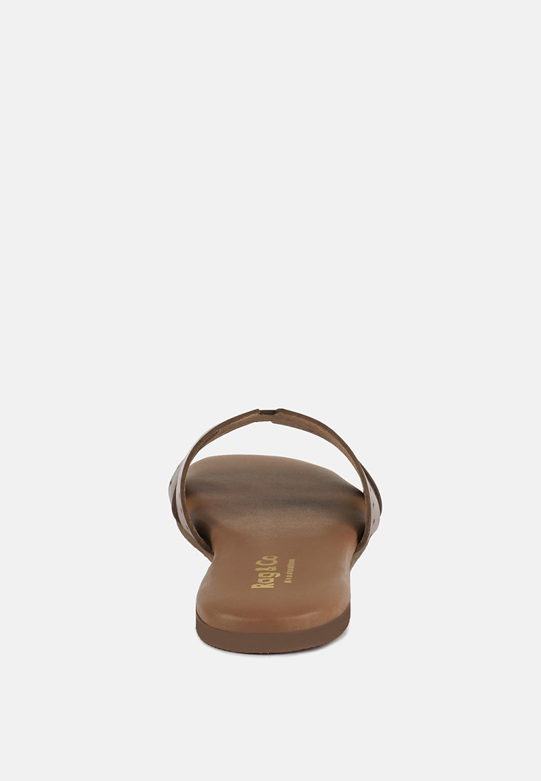 Ivanka Cut Out Slip On Sandals - Glamourous Grace