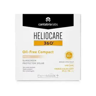 Heliocare Sunscreen Compact Powder SPF 50+ - Oil-Free, Portable Sun Protection with Pearl - Glamourous Grace