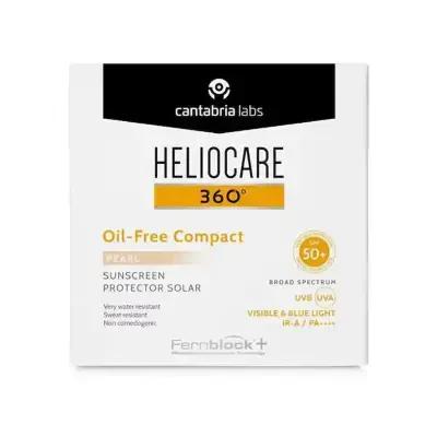 Heliocare Sunscreen Compact Powder SPF 50+ - Oil-Free, Portable Sun Protection with Pearl - Glamourous Grace