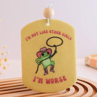 I'm Not Like Other Girls Unscented Reusable Felt Car Freshie