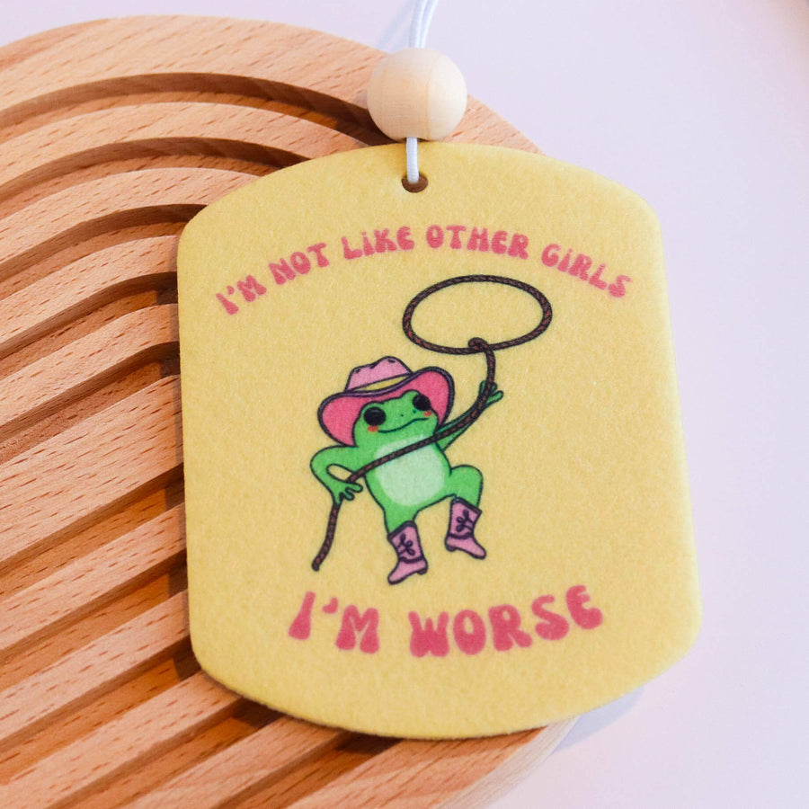 I'm Not Like Other Girls Unscented Reusable Felt Car Freshie