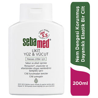 Sebamed Liquid Face and Body Cleanser - Gentle pH 5.5 Skincare for Sensitive Skin, Moisturizing & Vitamin-Enriched - Glamourous Grace