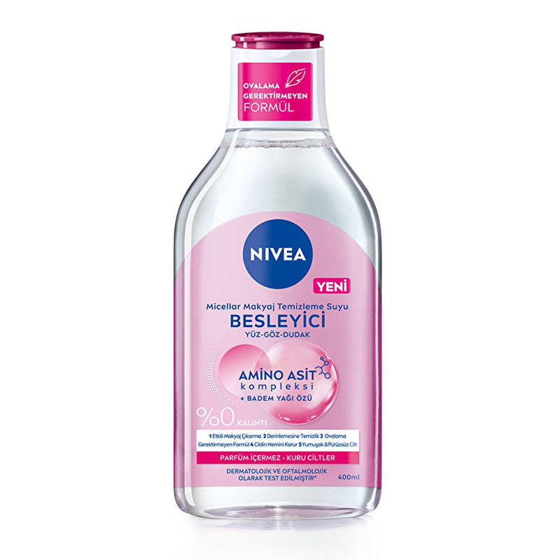 Nivea Micellar Makeup Remover Water - Gentle, Effective, and Nourishing for Face, Eyes, and Lips - Glamourous Grace