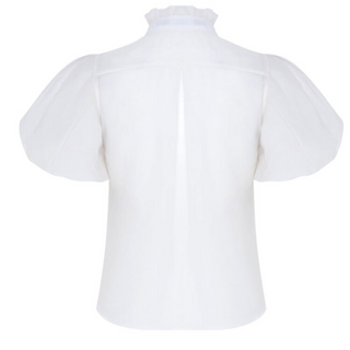 Taffeta Bloom Shirt – Off White (Final Sale) - Glamourous Grace