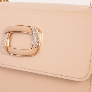 The Ferrara Cream Patent Leather Handbag