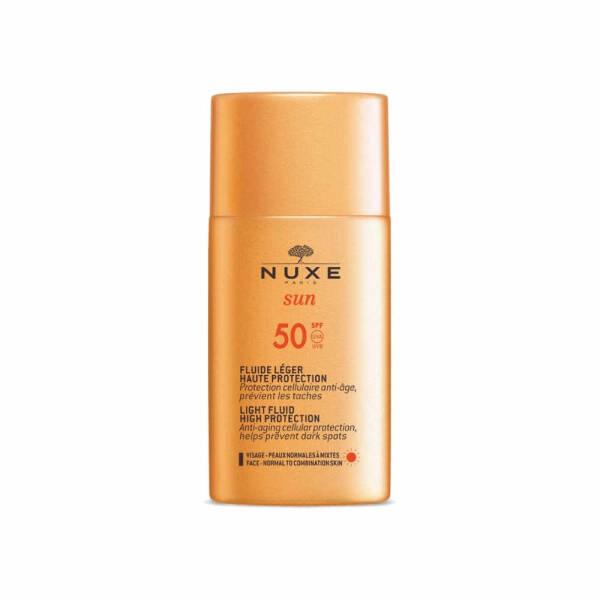 Nuxe Sun SPF 50 Facial Sunscreen: Lightweight Anti-Aging Sun Protection for Face, Water Resistant - 50ml - Glamourous Grace
