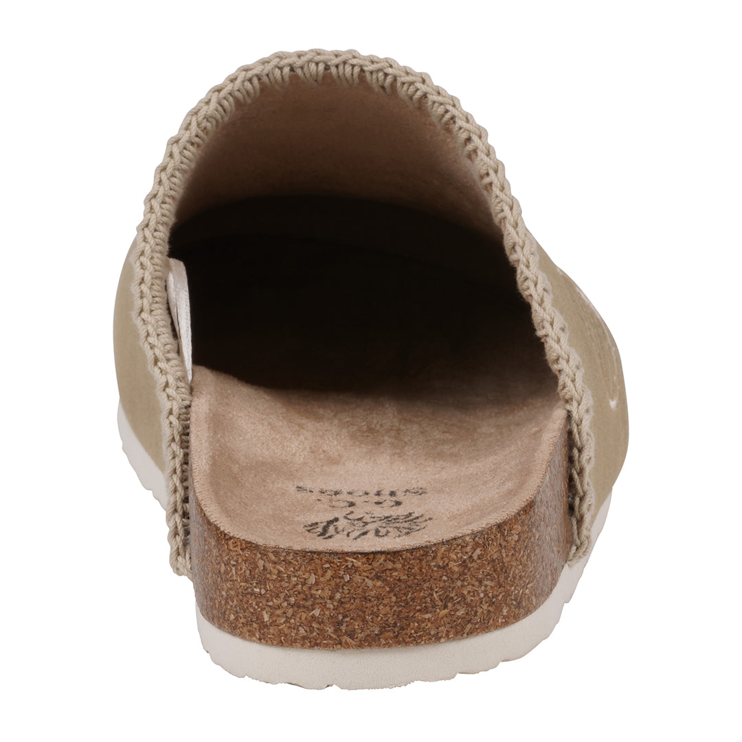 Women's Jamie Natural Slide Footbed Clogs - Glamourous Grace