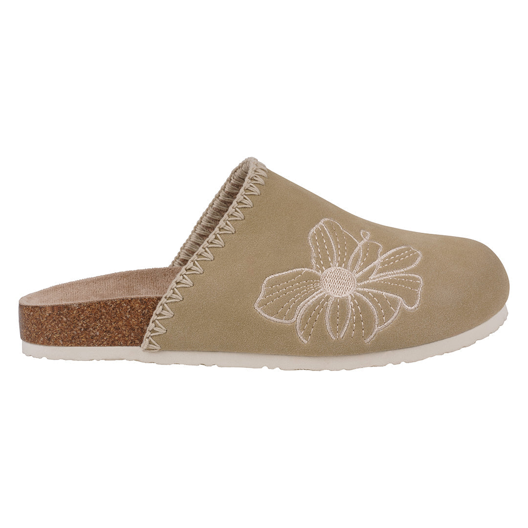 Women's Jamie Natural Slide Footbed Clogs - Glamourous Grace