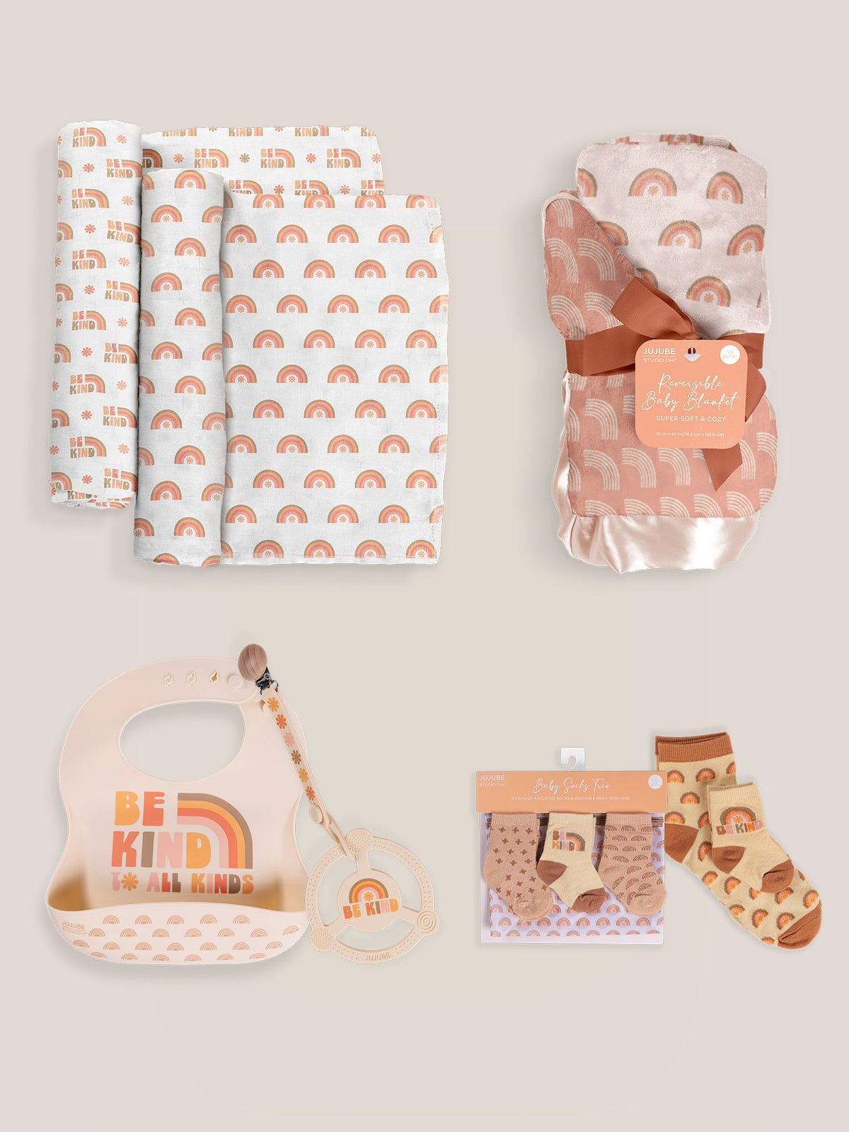 Everyday Essentials Baby Bundle - Be Kind Rainbows - Glamourous Grace