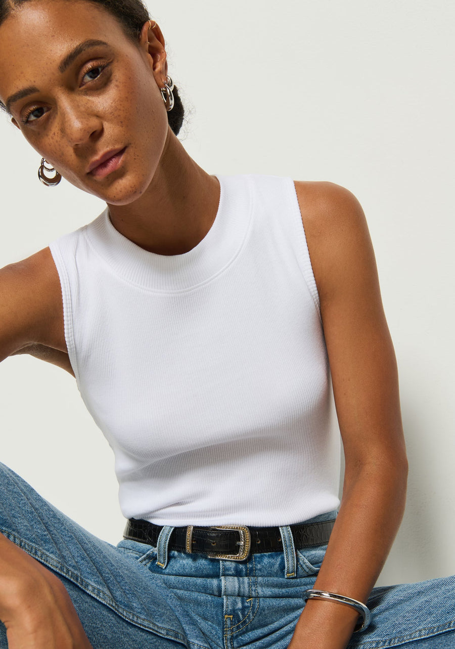 Nation LTD Joan Sleeveless Mock Neck - Glamourous Grace