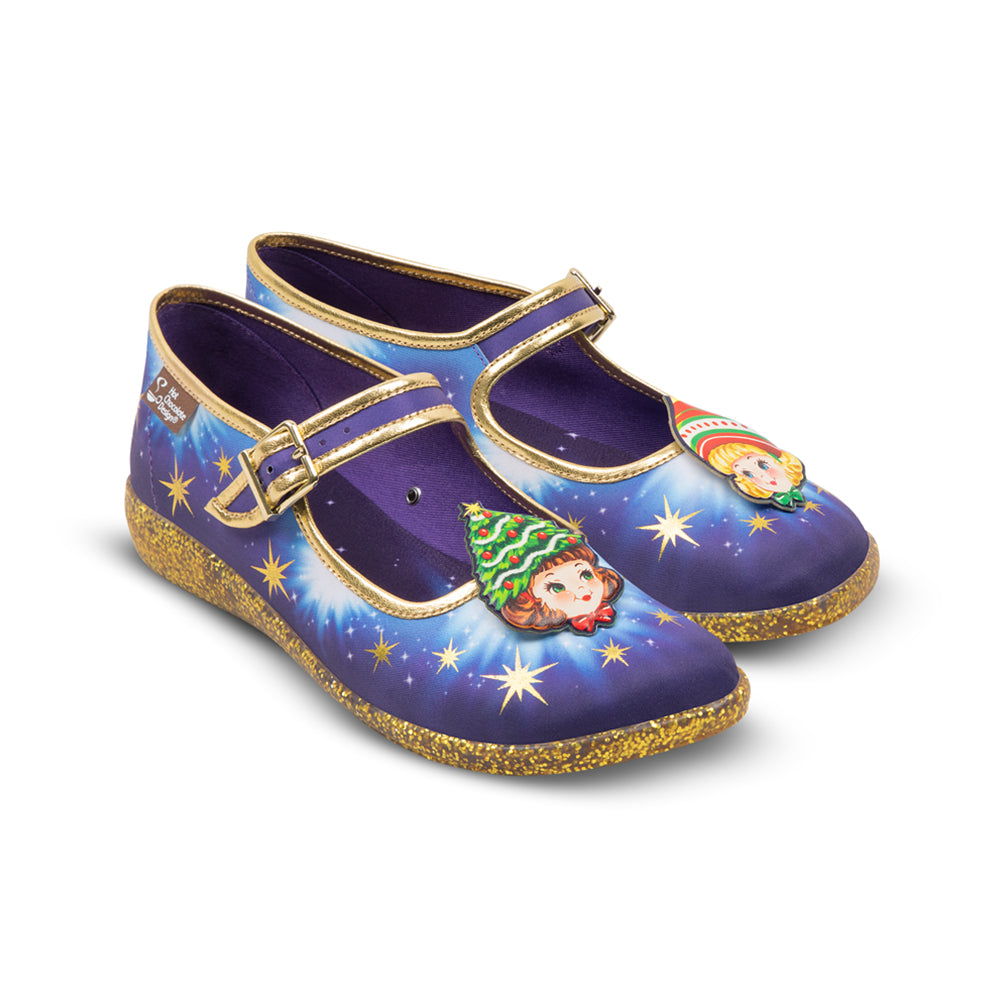 Jolly Sisters  Women's Mary Jane Flats - Glamourous Grace