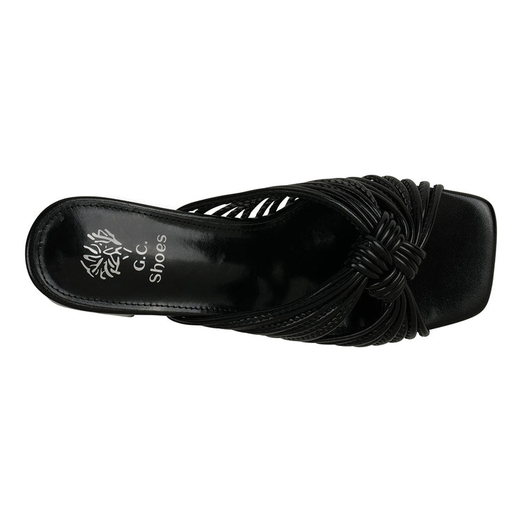 Josie Black Strappy Heeled Sandals
