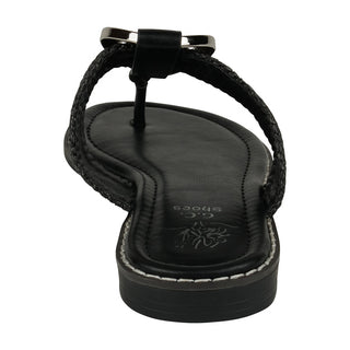 Women's Jovie Black Thong Flat Sandals