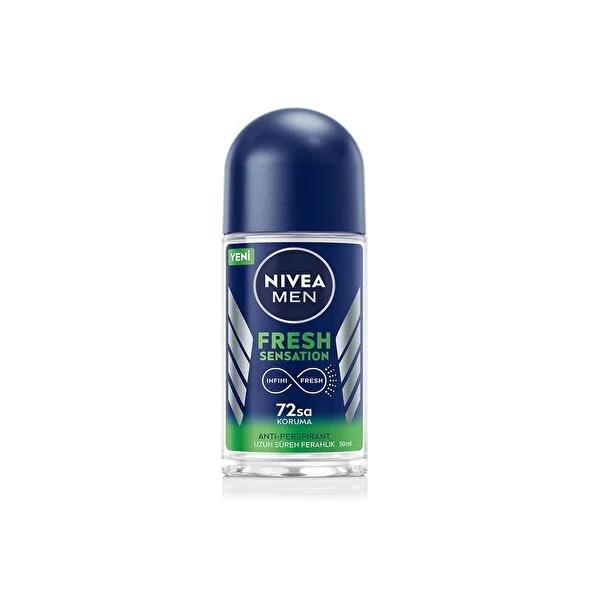 Nivea Men Fresh Sensation Roll on Deodorant for Men - 72 Hour Protection, Long Lasting Freshness - Glamourous Grace