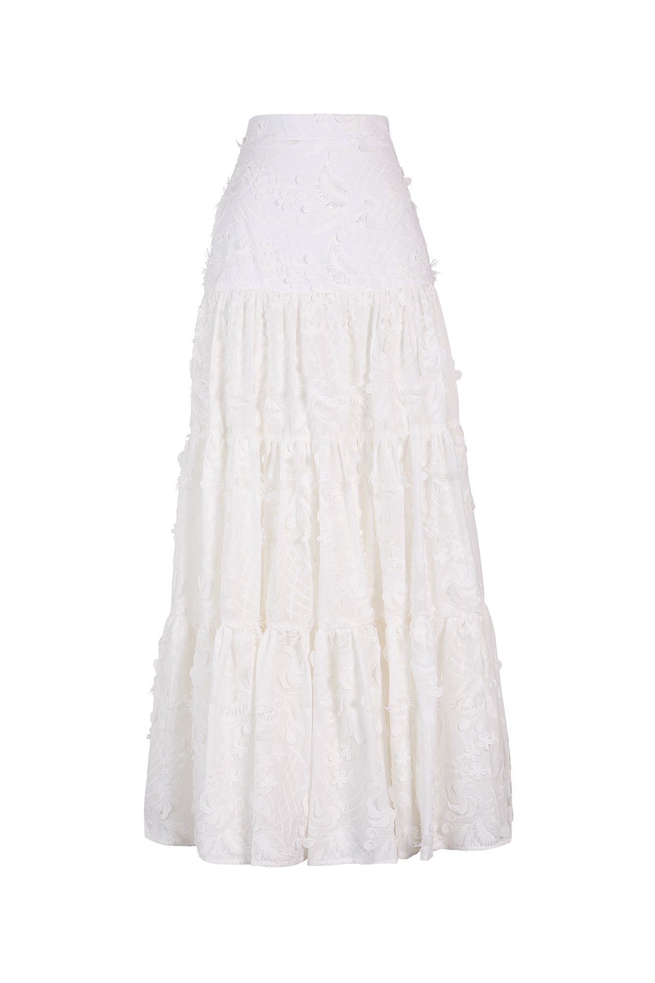 JULIETA SKIRT IN EMBROIDERY GARDEN OFF WHITE - Glamourous Grace