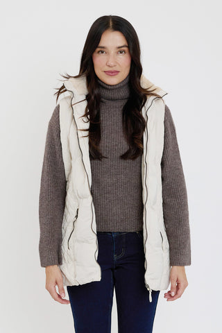 Faux Fur Puffer Vest