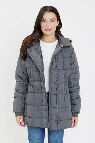 Detailed Snap Puffer Jacket