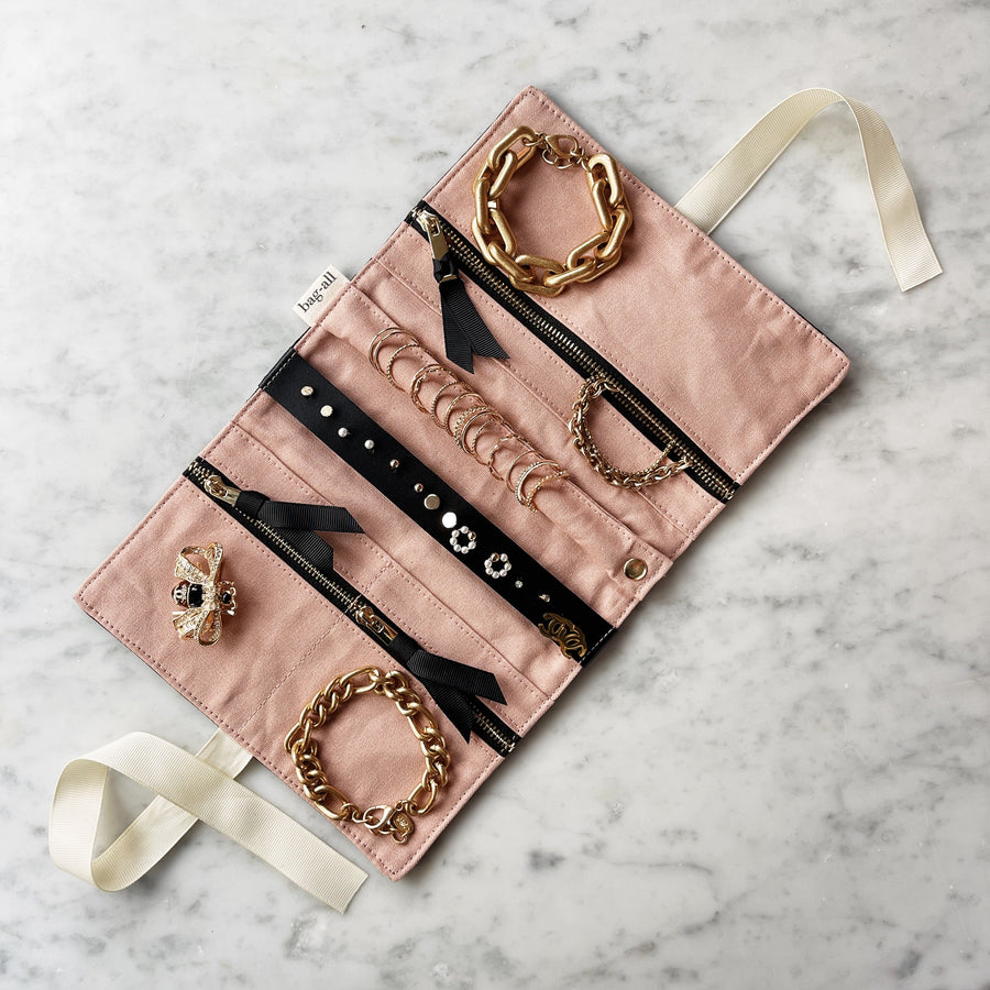 Couture Jewelry Roll, Medium – Black - Glamourous Grace