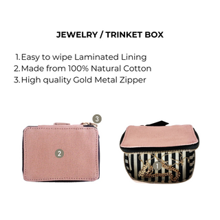 Jewelry/Trinket Box – Small – Pink/Blush - Glamourous Grace