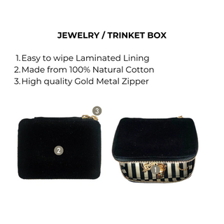 Jewelry/Trinket Box – Small – Black - Glamourous Grace