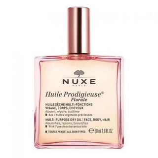 Nuxe Huile Prodigieuse Florale: Multi-Purpose Floral Dry Oil for Intense Hydration, Natural Radiance for Face, Body & Hair - 50ml - Glamourous Grace