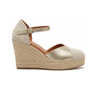 Jimena High Strap Gold-Linen - Glamourous Grace