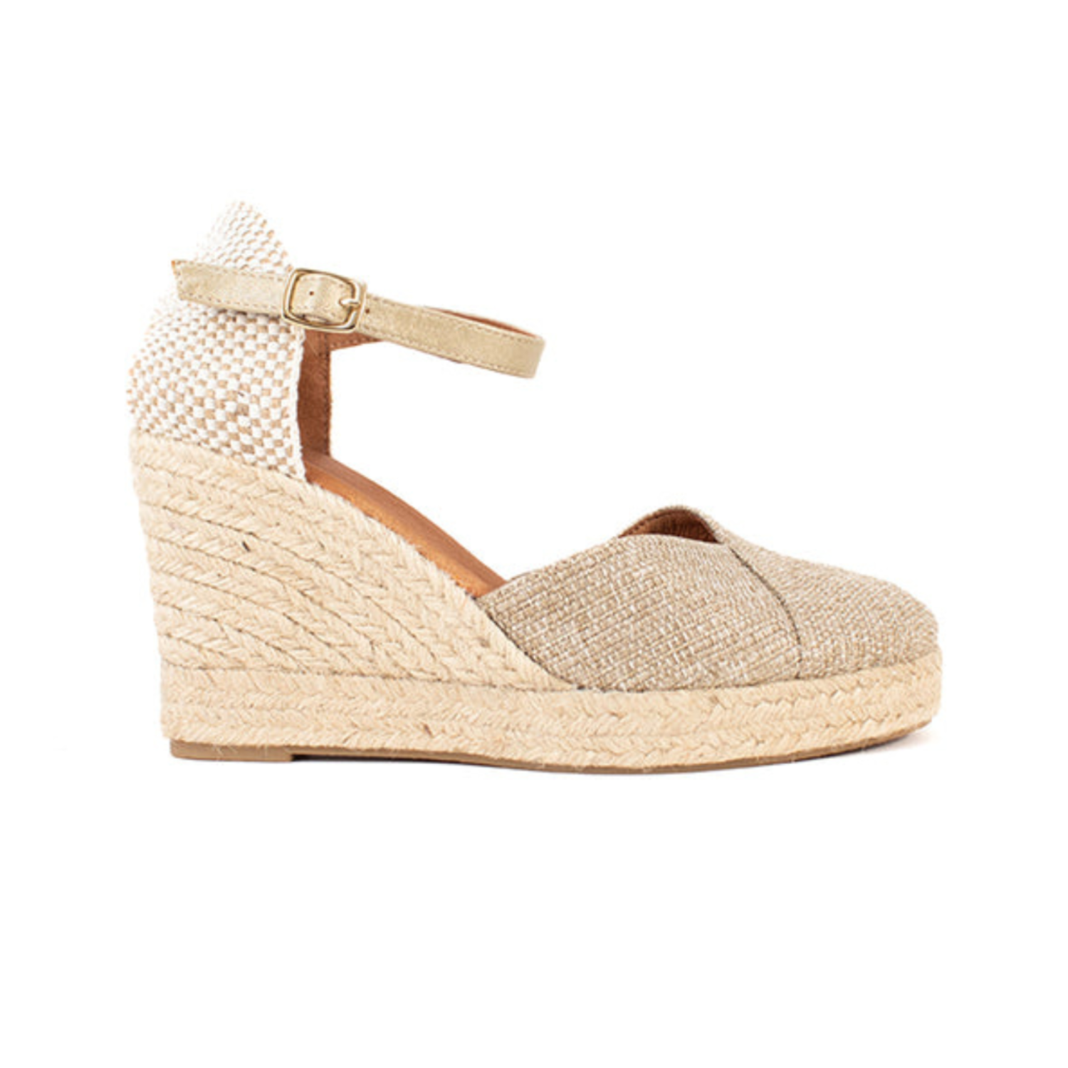 Jimena Weaved Taupe High - Glamourous Grace