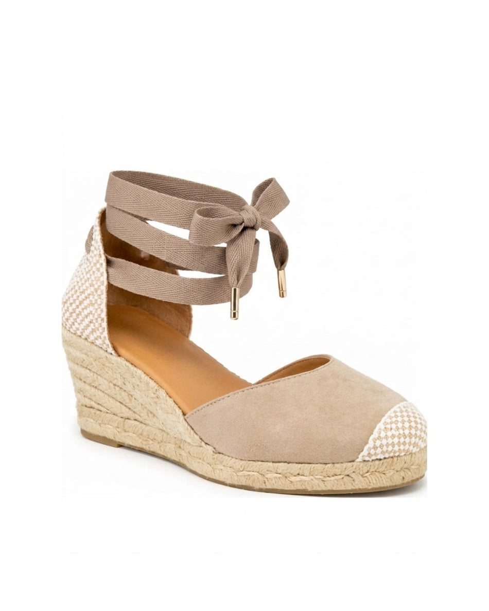 Jimena Mid Laces Taupe
