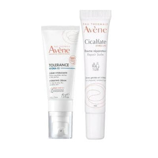 Avene Skincare Set for Dry Sensitive Skin - Moisturizing Cream & Soothing Lip Balm - Glamourous Grace