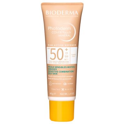 Bioderma Mineral Sunscreen with Coverage SPF50+ Light 40g - Tinted Non-Comedogenic Matte Finish Sun Protection - Glamourous Grace