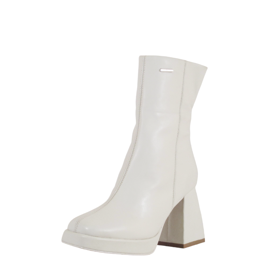Valerie Molded Leather Booties - Glamourous Grace