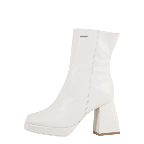 Valerie Molded Leather Booties - Glamourous Grace