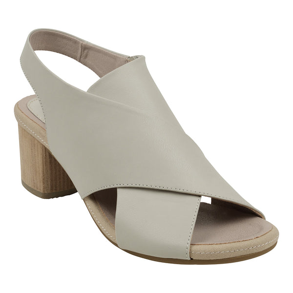 Keefa Stone Cross Strap Slingback Heeled Sandals - Glamourous Grace