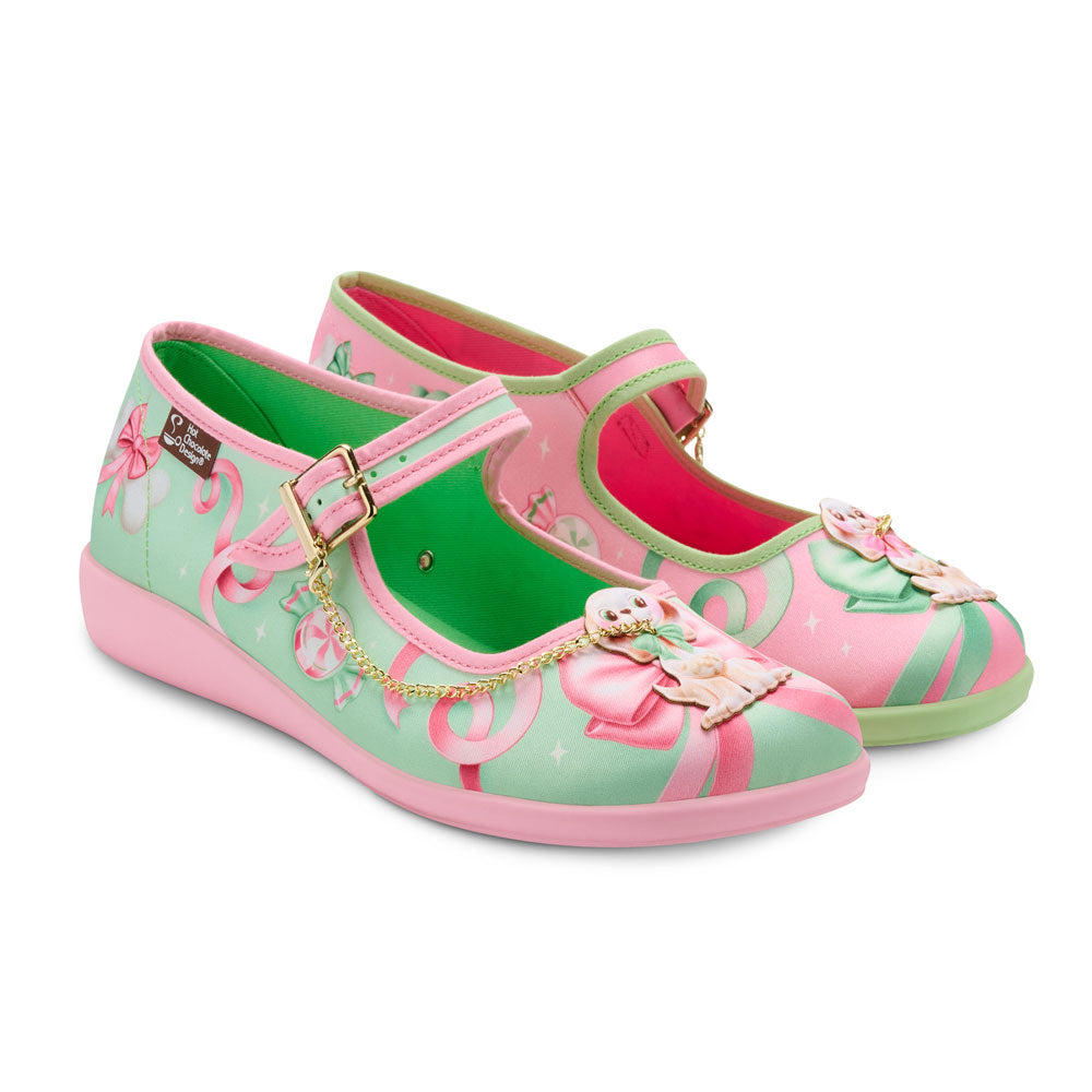 Kitschy Puppies Women's Mary Jane Flats - Glamourous Grace
