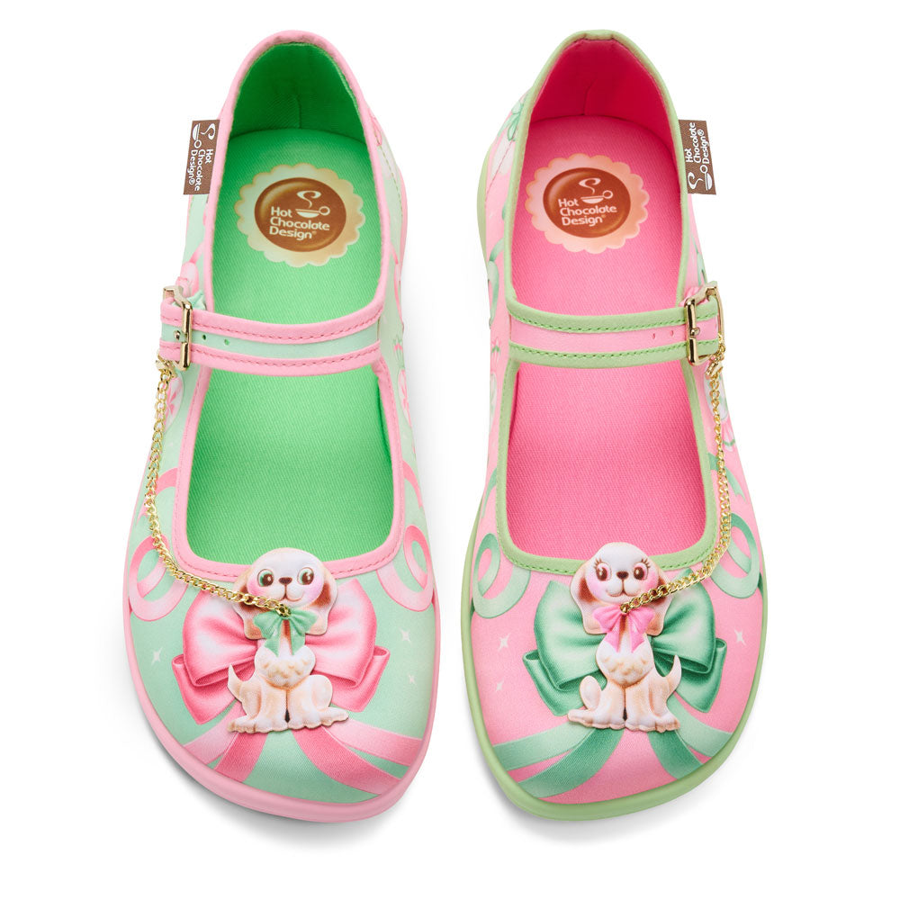 Kitschy Puppies Women's Mary Jane Flats - Glamourous Grace