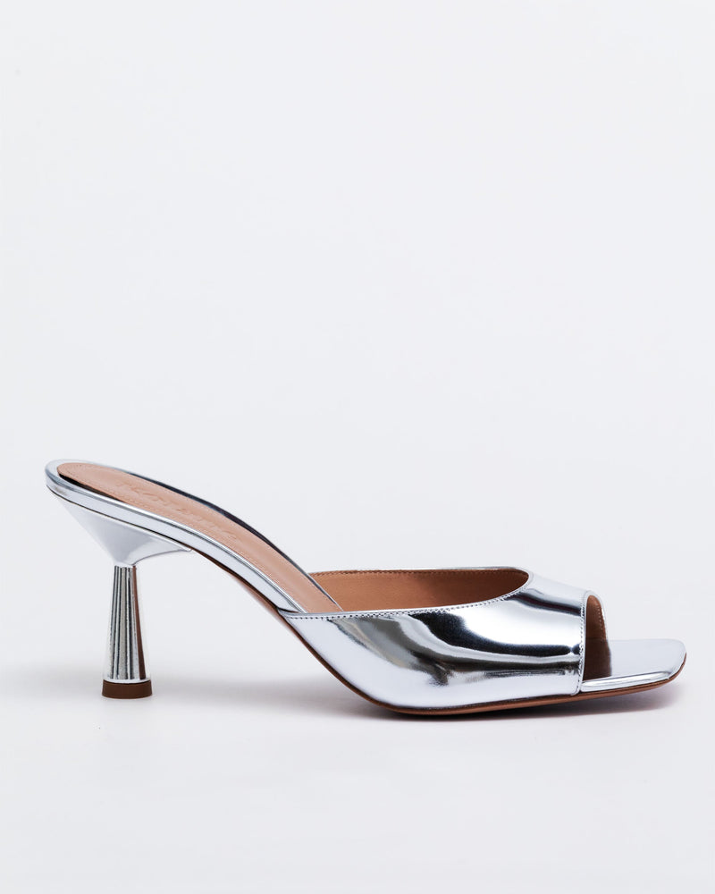 Greta Mule 70 Mirror Leather - Glamourous Grace