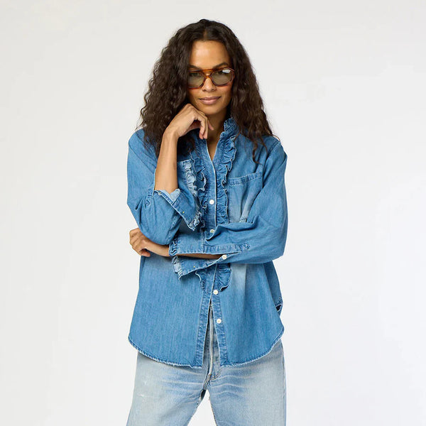 Kerri Rosenthal Molly Denim Shirt - Glamourous Grace