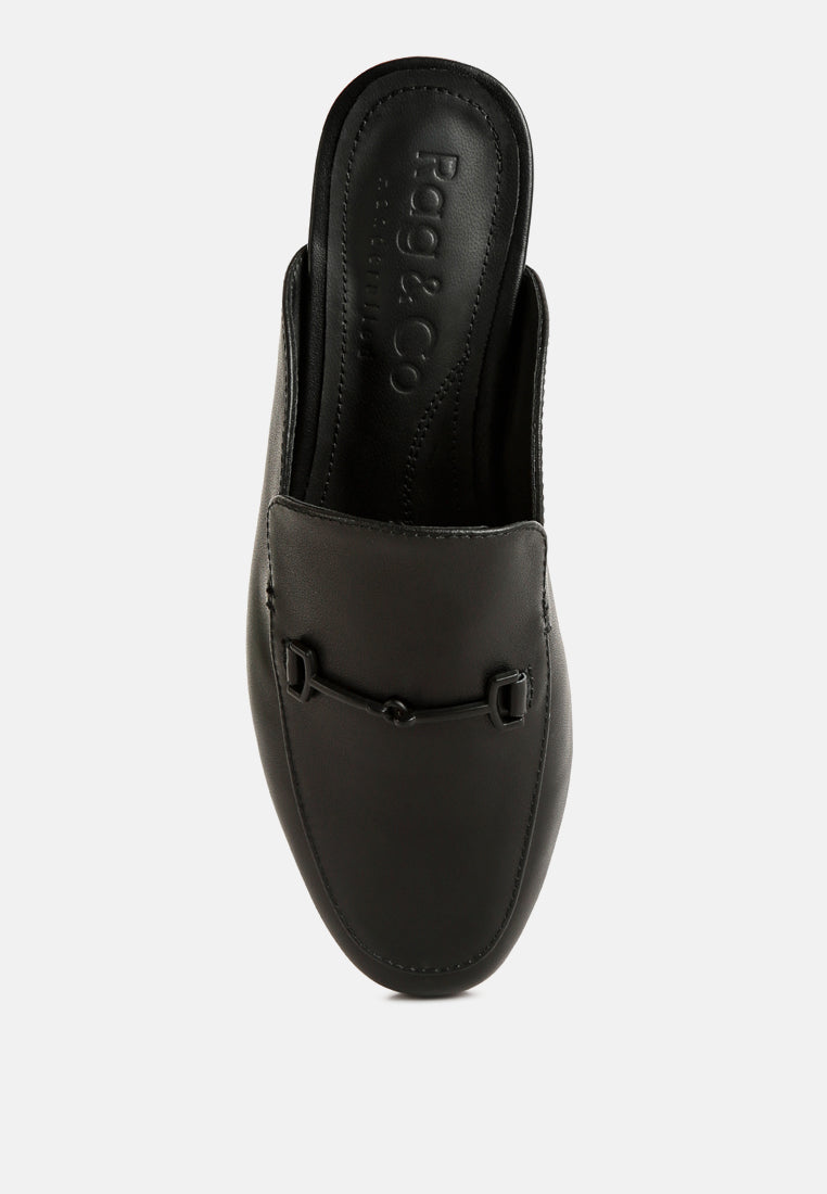 Kristy Horsebit Embellished Mules - Glamourous Grace