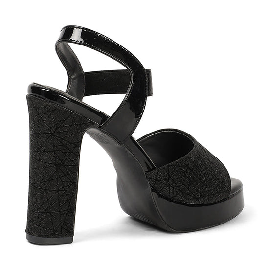 Campbell - Black Block Heels