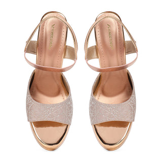 Campbell - Rose Gold Block Heels