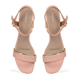 Mila - Pink Block Heels