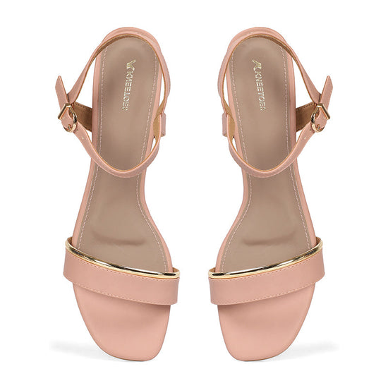 Mila - Pink Block Heels