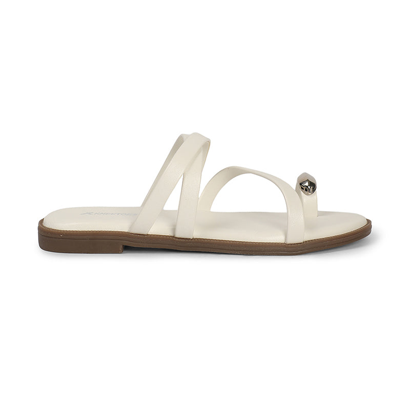 Nola - White Slip-Ons - Glamourous Grace