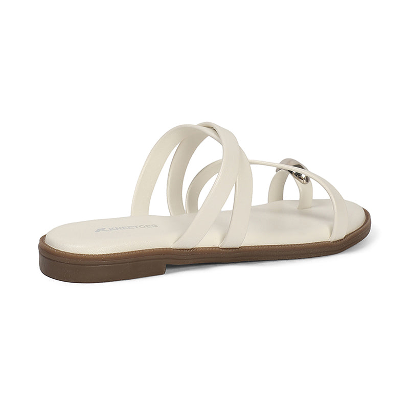 Nola - White Slip-Ons - Glamourous Grace