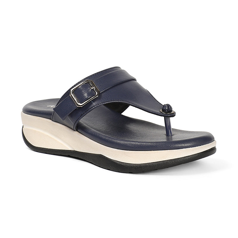 Briony - Blue Slip-Ons - Glamourous Grace